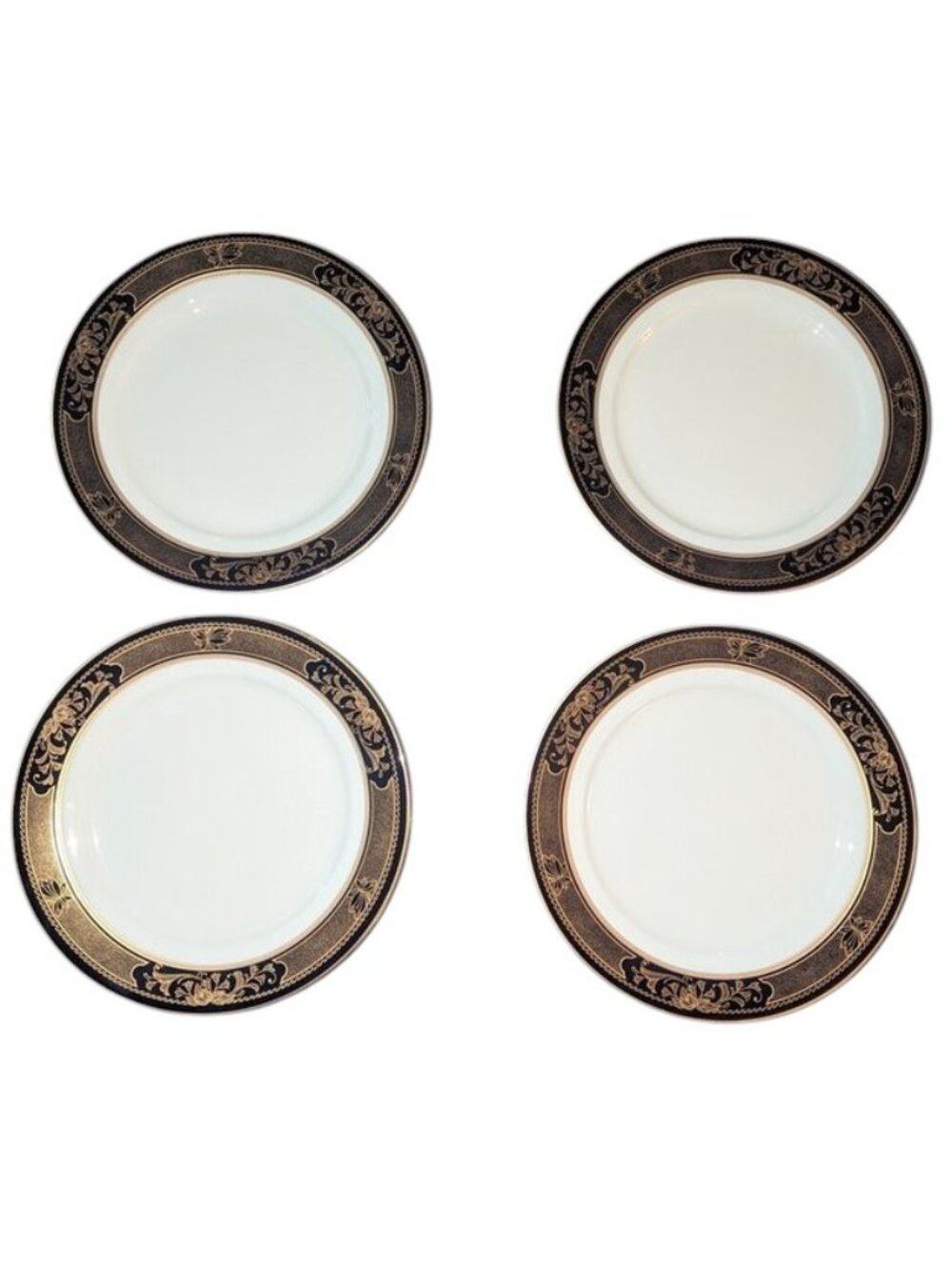 Legacy By Noritake Grenoble Elegant Set of 4 Salad Luncheon Lunch Medium Plates